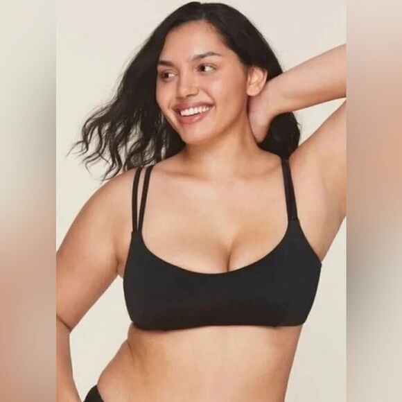 Andie’s Swim Black Rockaway Bathing Suit Top NWT Size XL - Picture 1 of 6